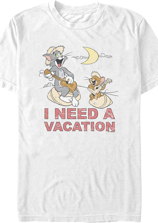 I Need A Vacation Tom And Jerry T-Shirt - main product image