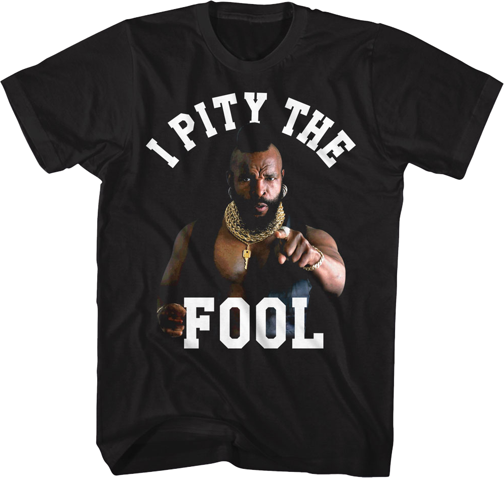 Mr. T Sucka T-Shirt – Classic Vintage Funny Graphic Tee For Men - View #3