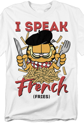 I Speak French Fries Garfield T-Shirt
