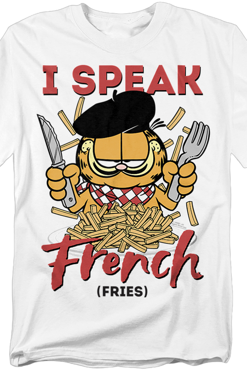 I Speak French Fries Garfield T-Shirtmain product image