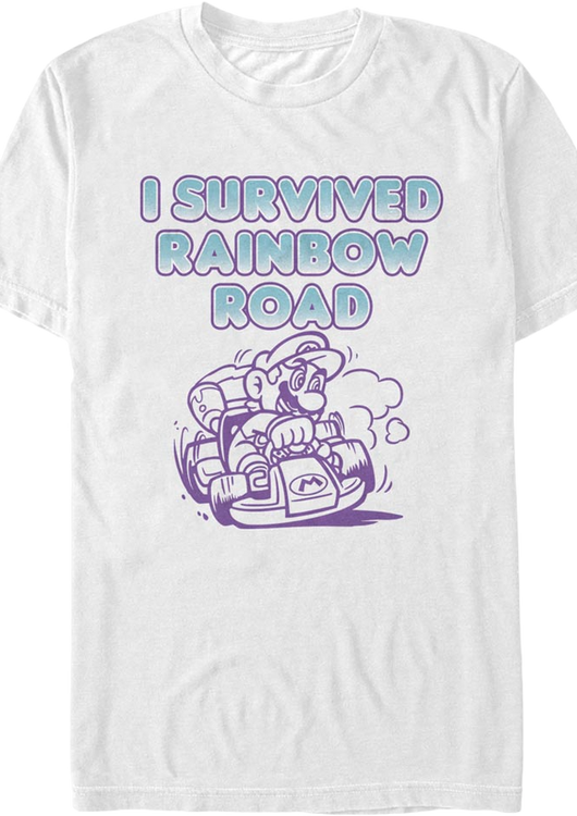I Survived Rainbow Road Mario Kart T-Shirt - main product image
