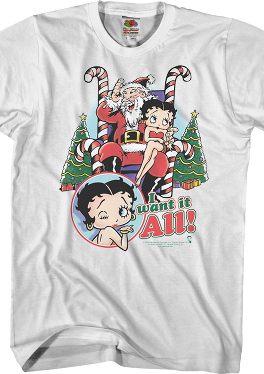 I Want It All Betty Boop T-Shirt - main product image