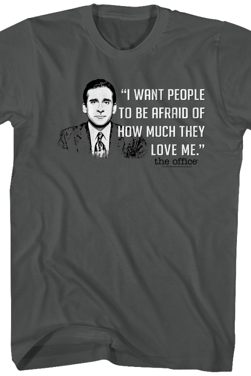 I Want People To Be Afraid The Office T-Shirtmain product image