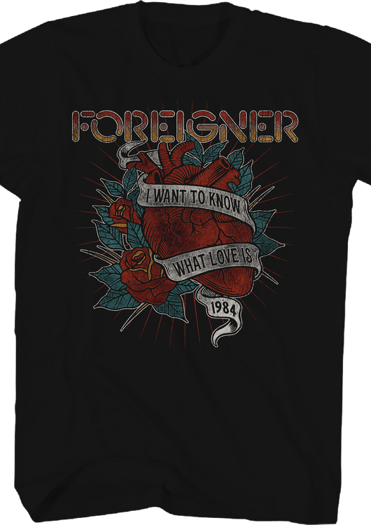 I Want To Know What Love Is Foreigner T-Shirt - main product image