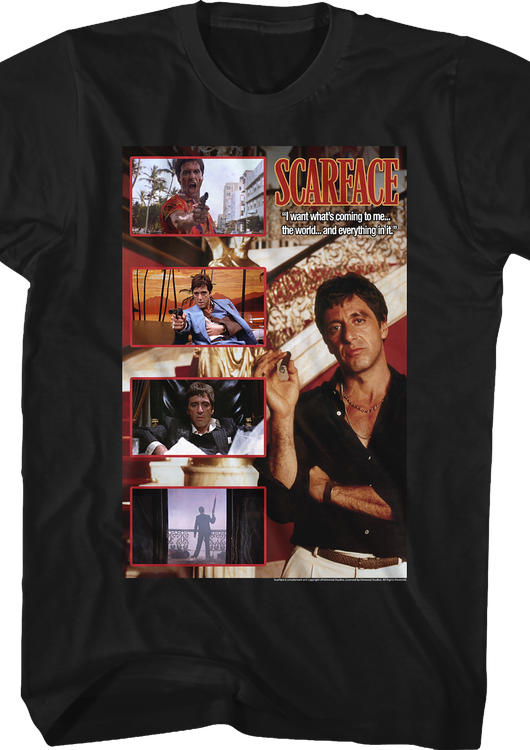 I Want What's Coming To Me Scarface T-Shirt - main product image
