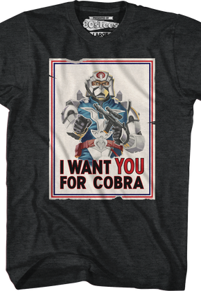 I Want You For Cobra Poster GI Joe T-Shirt