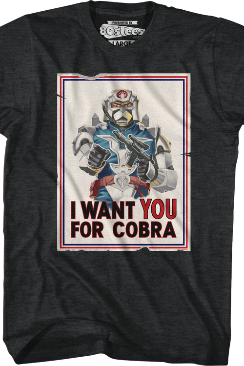 I Want You For Cobra Poster GI Joe T-Shirtmain product image