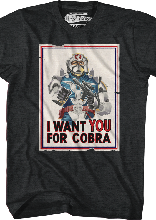 I Want You For Cobra Poster GI Joe T-Shirt - main product image