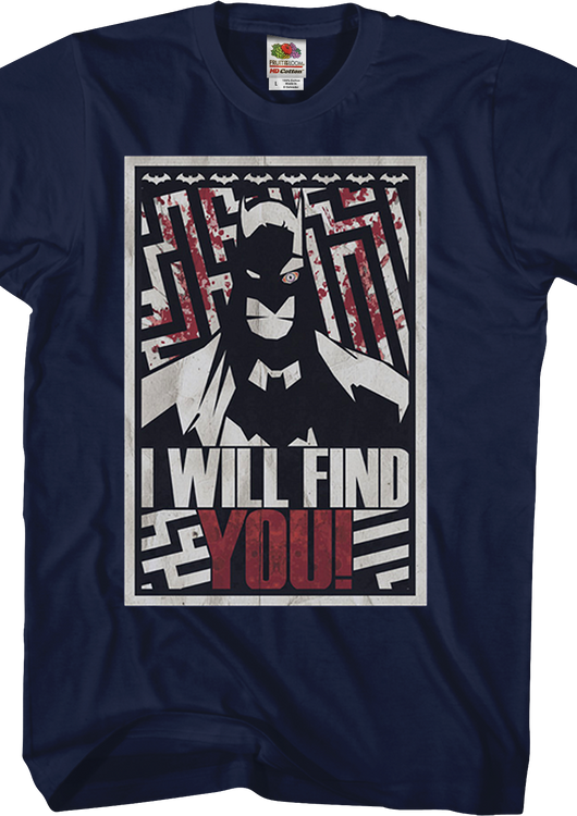 I Will Find You Batman T-Shirt - main product image