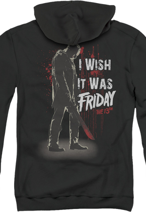 I Wish It Was Friday the 13th Zip Up Hoodie