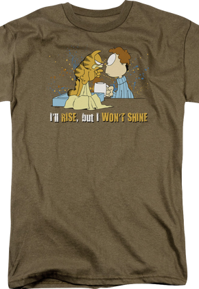 I Won't Shine Garfield T-Shirt