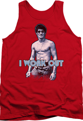 I Work Out Bruce Lee Tank Top