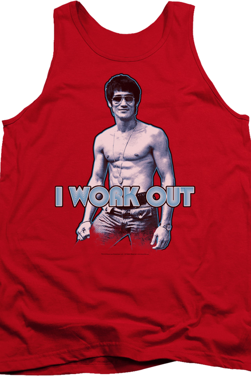 I Work Out Bruce Lee Tank Topmain product image