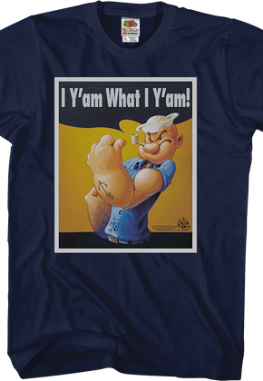 I Y'am What I Y'am Poster Popeye T-Shirt