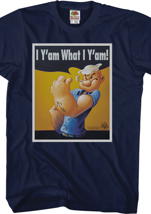 I Y'am What I Y'am Poster Popeye T-Shirt - main product image