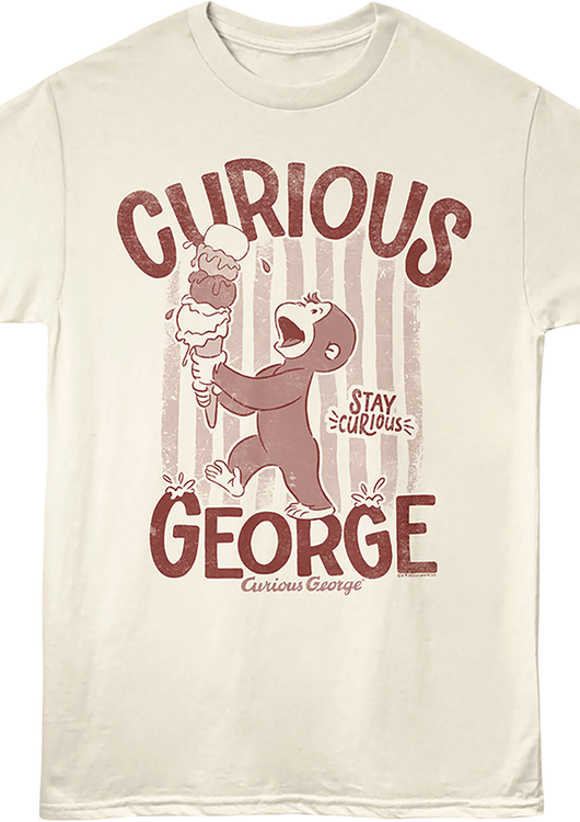 Ice Cream Cone Curious George T-Shirt - main product image
