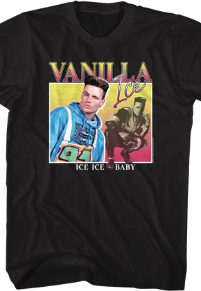 Ice Ice Baby Square Collage Vanilla Ice T-Shirt