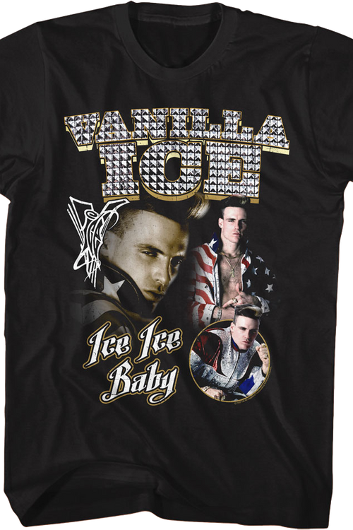 Ice Ice Baby Metal Studs Collage Vanilla Ice T-Shirtmain product image