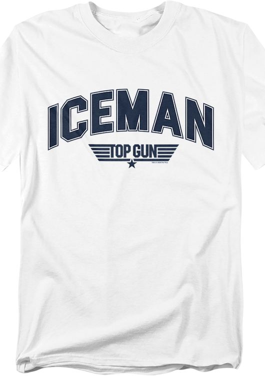 Iceman Chenille Letters Top Gun T-Shirt - main product image