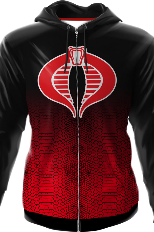 Icon Fade Activewear GI JOE Cobra Commander Premium Zippered Hooded Jacketmain product image