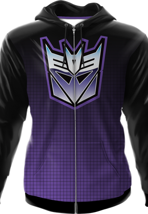 Icon Fade Activewear Decepticon Logo Transformers Hoodie