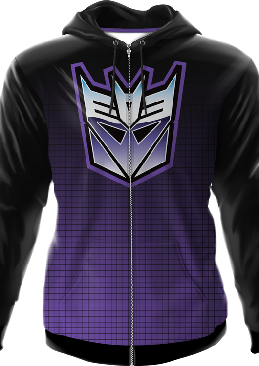 Icon Fade Activewear Decepticon Logo Transformers Hoodie - main product image