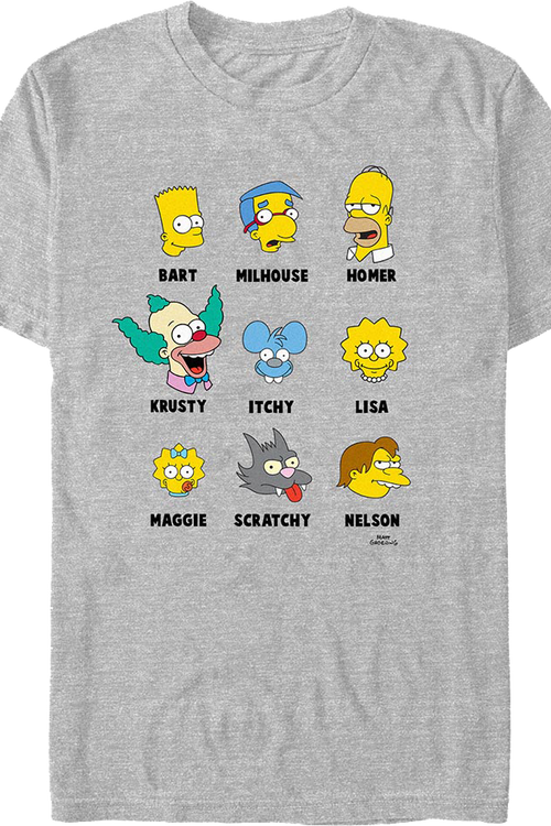 Iconic Characters Simpsons T-Shirtmain product image