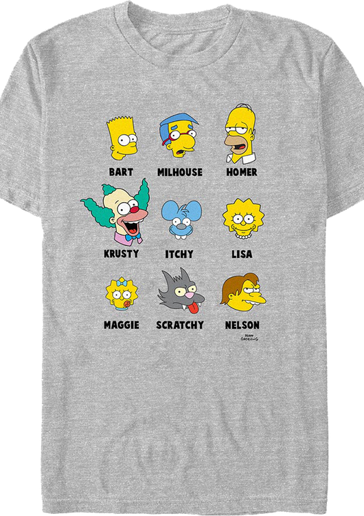 Iconic Characters Simpsons T-Shirt - main product image