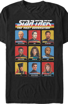 Iconic Characters Star Trek The Next Generation T-Shirt