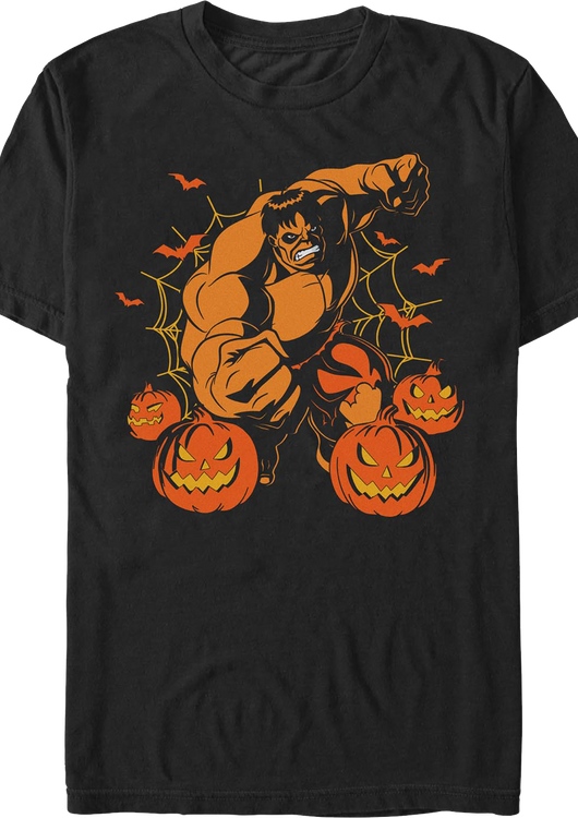 Icredible Hulk Jack-o'-Lanterns Marvel Comics T-Shirt - main product image
