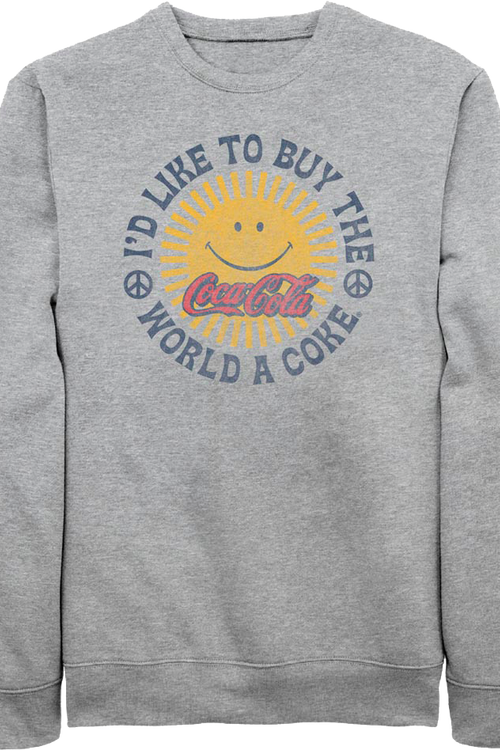 I'd Like To Buy The World A Coke Coca-Cola Sweatshirtmain product image