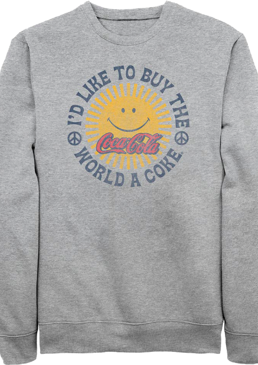 I'd Like To Buy The World A Coke Coca-Cola Sweatshirt - main product image