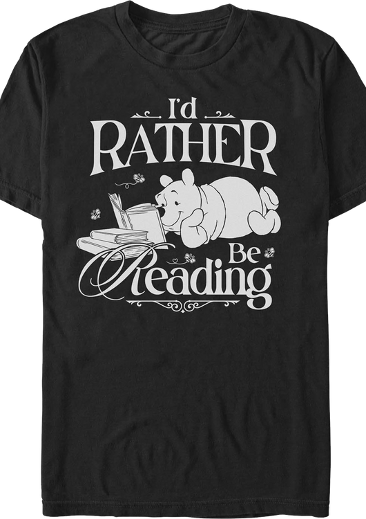 I'd Rather Be Reading Winnie The Pooh T-Shirt - main product image