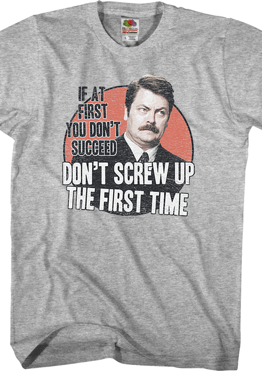 If At First You Don't Succeed Parks and Recreation T-Shirt - main product image