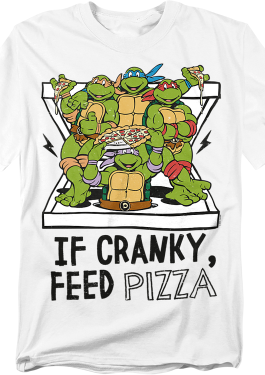 If Cranky Feed Pizza Teenage Mutant Ninja Turtles T-Shirt - main product image