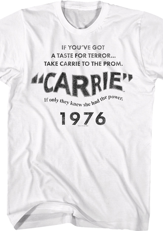 If You've Got A Taste For Terror Carrie T-Shirt - main product image