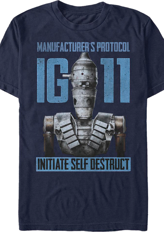 IG-11 Initiate Self Destruct The Mandalorian Star Wars T-Shirt - main product image