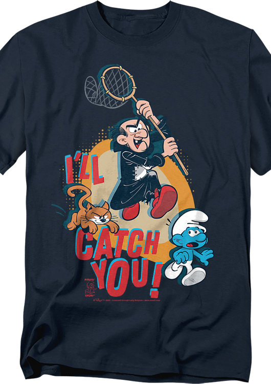I'll Catch You Smurfs T-Shirt - main product image
