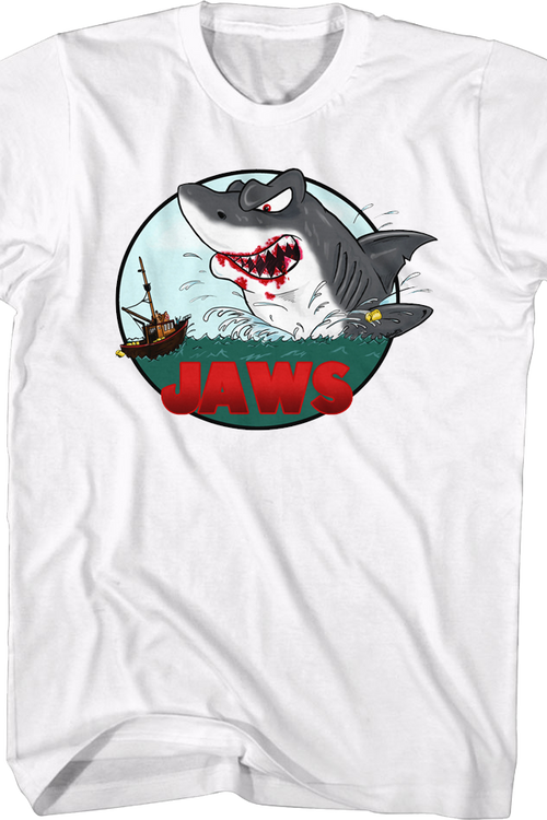 Illustrated Attack Jaws T-Shirtmain product image