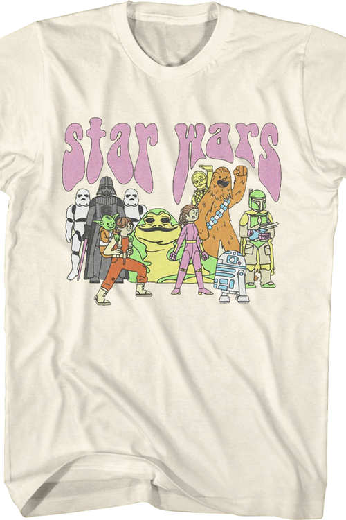Illustrated Cast Star Wars T-Shirtmain product image
