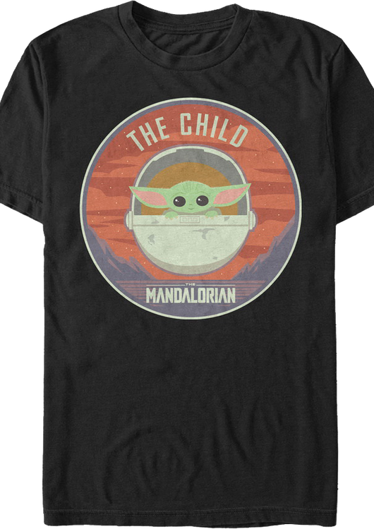 Illustrated Child Star Wars The Mandalorian T-Shirt - main product image