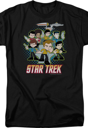 Illustrated Crew Star Trek T-Shirt