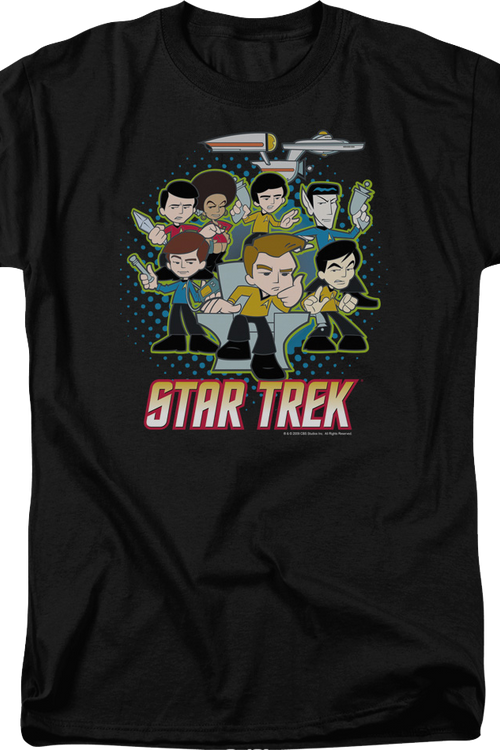 Illustrated Crew Star Trek T-Shirtmain product image
