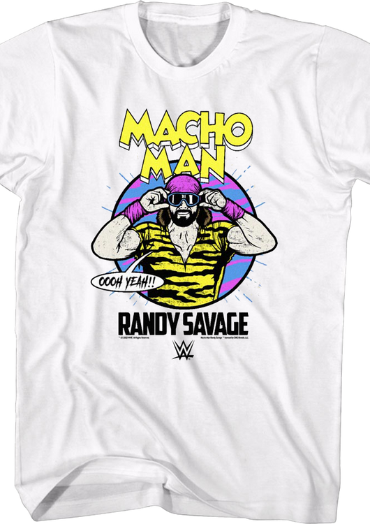 Illustrated Macho Man Randy Savage T-Shirt - main product image