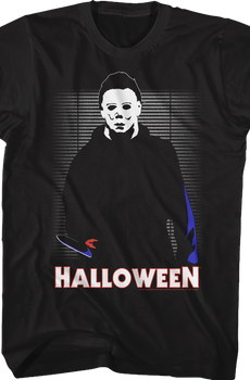 Illustrated Michael Myers Halloween T-Shirt