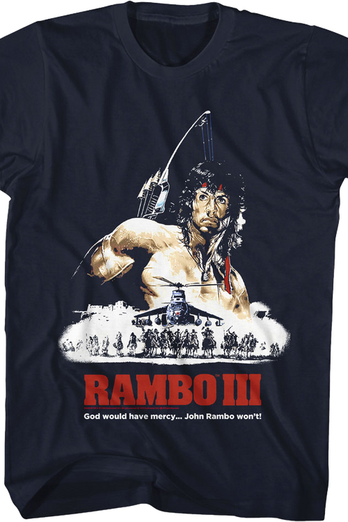 Illustrated Poster Rambo III T-Shirt - main product image