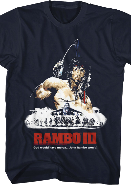 Illustrated Poster Rambo III T-Shirt - main product image