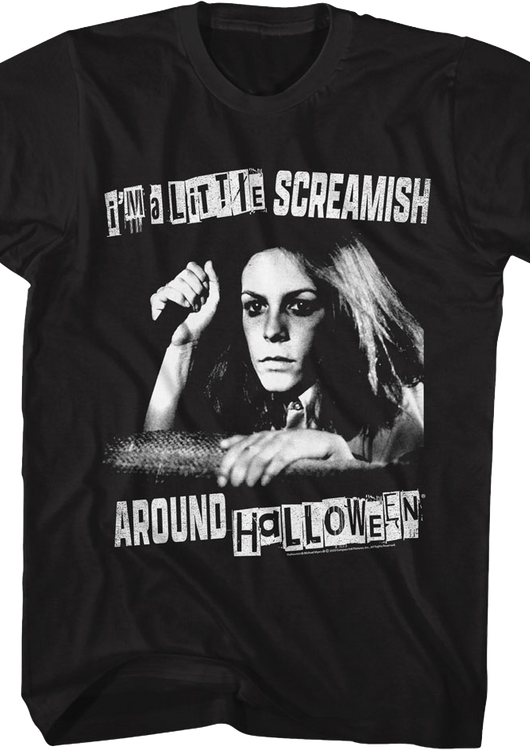 I'm A Little Screamish Around Halloween T-Shirt - main product image