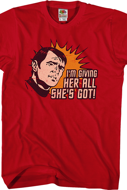 I'm Giving Her All She's Got Star Trek T-Shirtmain product image