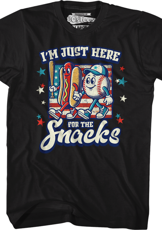 I'm Just Here For The Snacks T-Shirt - main product image